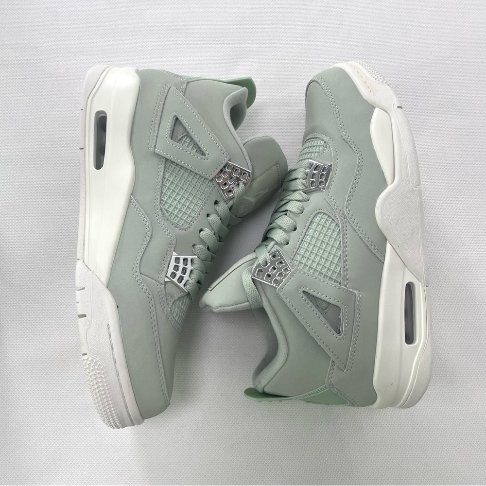 Brand New Retro 4 Seafoam Sail -Men’s Trainers Sneakers - Picture 4 of 8